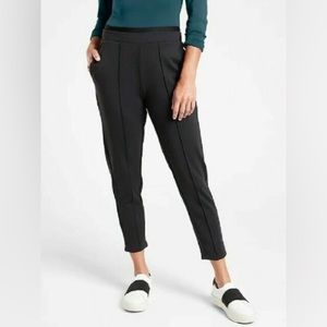 ATHLETA VENICE PINTUCK PANTS - MEDIUM TALL - BLACK
